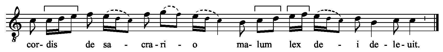 Refrain musical notation